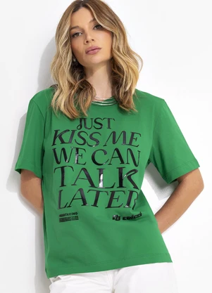 Colcci - Camiseta Verde - COLCCI