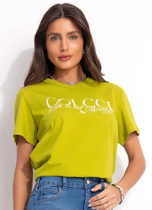 Colcci - Camiseta Verde - COLCCI
