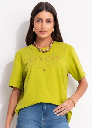 Colcci - Camiseta Verde - COLCCI