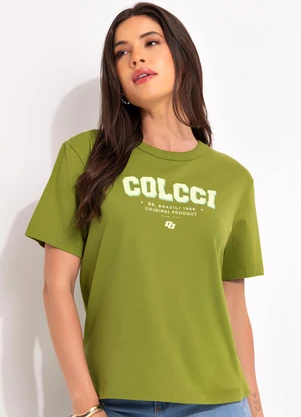 Colcci - Camiseta Verde - COLCCI