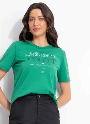 Colcci - Camiseta Verde - COLCCI