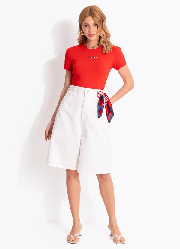 Colcci - Camiseta Vermelho