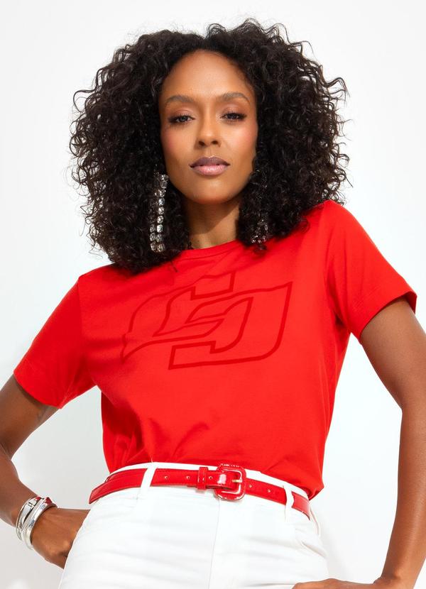 Colcci - Camiseta Vermelho