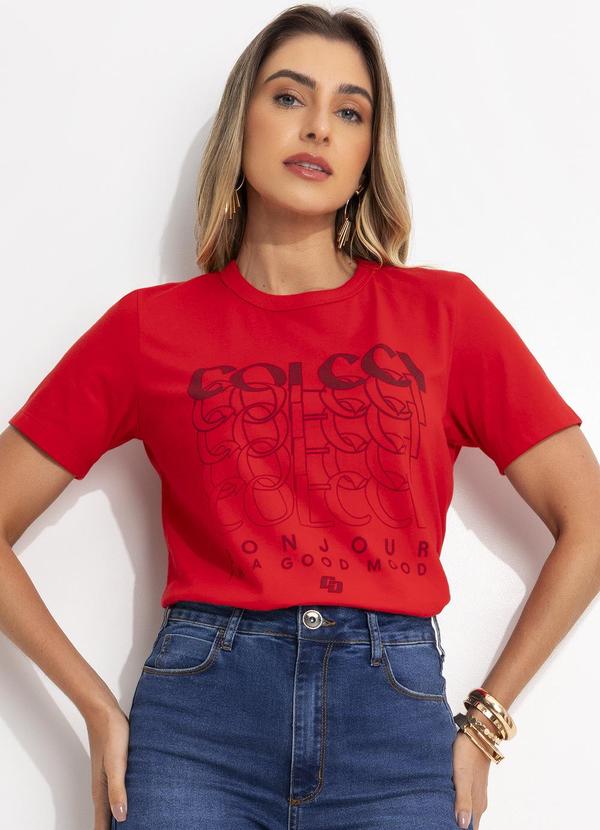 Colcci - Camiseta Vermelho