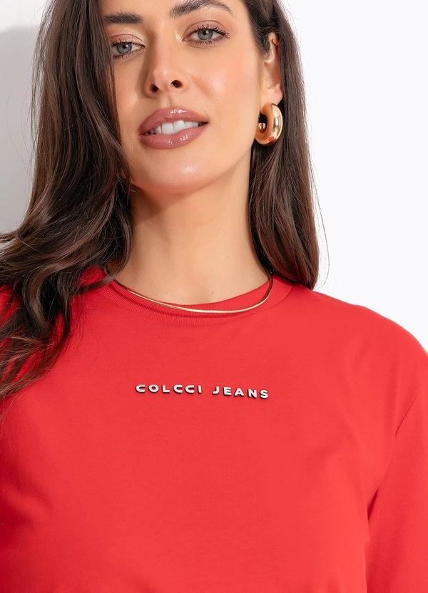 Colcci Jeans - Camiseta Vermelho 6