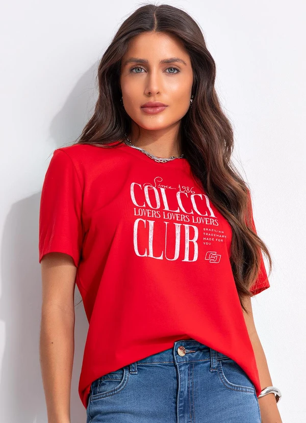 Colcci - Camiseta Vermelho