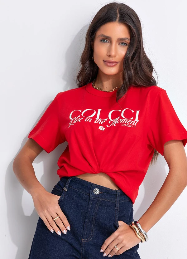 Colcci - Camiseta Vermelho 9