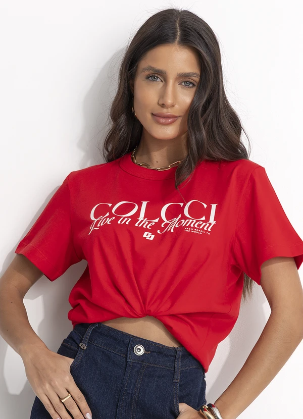 Colcci - Camiseta Vermelho