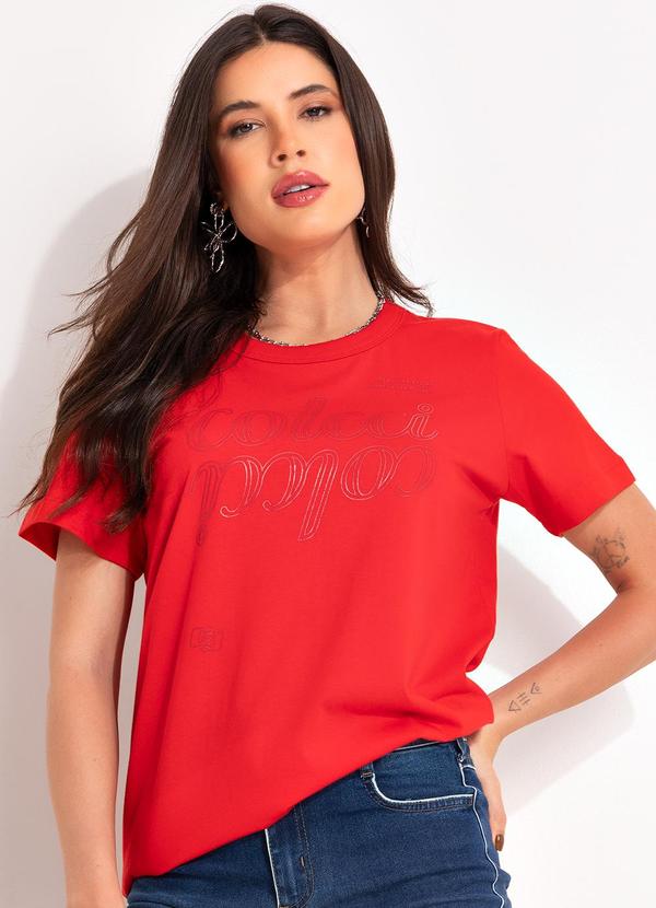 Colcci - Camiseta Vermelho