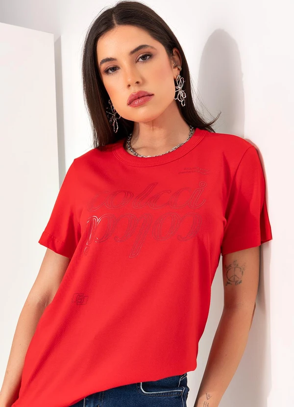 Colcci - Camiseta Vermelho 4