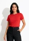 Colcci - Camiseta Preto - variação: Vermelho