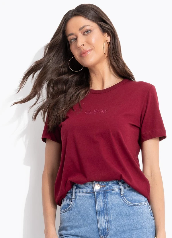 Colcci - Camiseta Vermelho