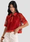 Dianna - Conjunto Camisa com Blusa de Alça Feminina Bege - variação: Terracota