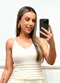 Doce Tom - Conjunto Twin Set Tricô Off White - variação: Bege