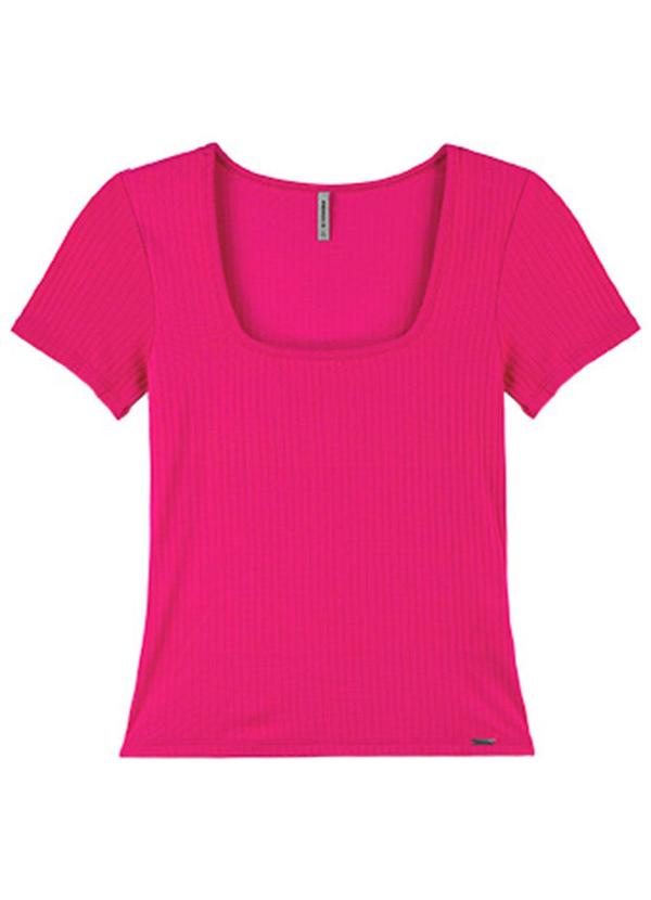 Rezzato - Cropped em Ribana Summer Vibration Adulto Rosa  2