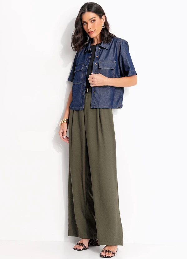 Quintess - Jaqueta Azul Escuro em Jeans 6