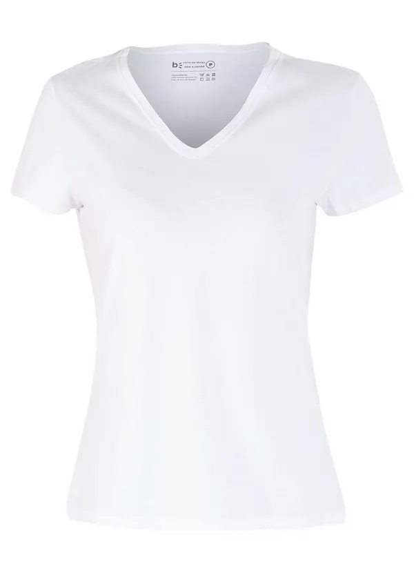 Basicamente - Kit 3 Blusas Multicores em Malha de Algodão 14