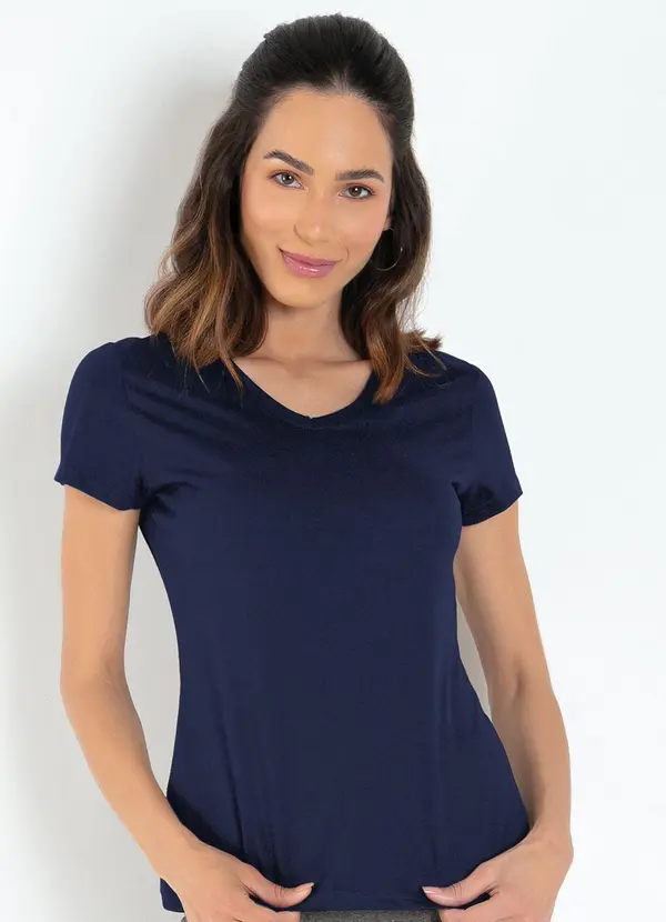 Basicamente - Kit 3 Blusas Multicores em Malha de Algodão 3