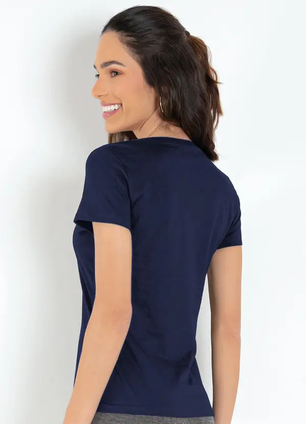 Basicamente - Kit 3 Blusas Multicores em Malha de Algodão 6