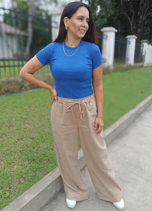 Nanas Clothes - Kit 5 Peças Blusa Manga Curta Básica Azul 5