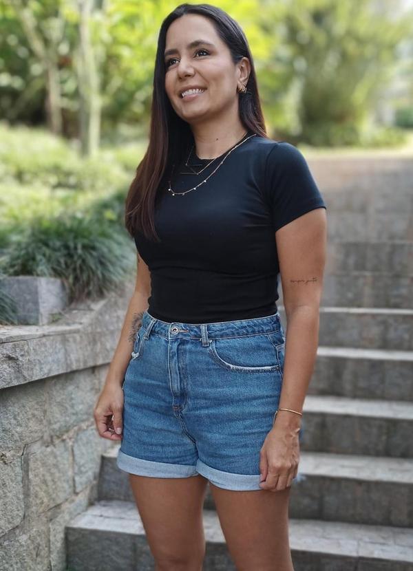 Nanas Clothes - Kit 5 Peças Blusa Manga Curta Básica Azul 6