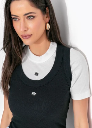 Colcci - Kit Blusas Canelada Off White - COLCCI
