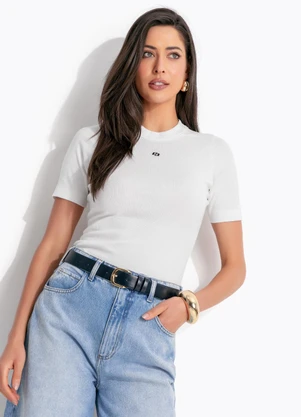 Colcci - Kit Blusas Canelada Off White - COLCCI