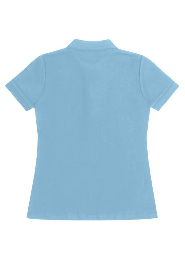 Select - Polo Feminina Piquet Básica Azul 2
