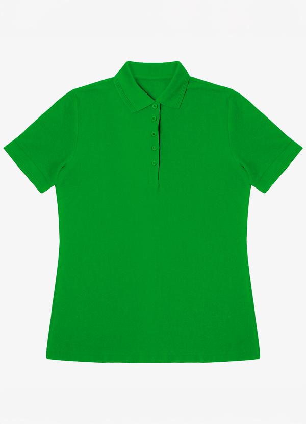 Select - Polo Feminina Piquet Básica Verde