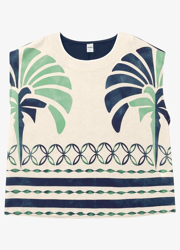 Rovitex - Regata Ampla com Estampa Azul 2