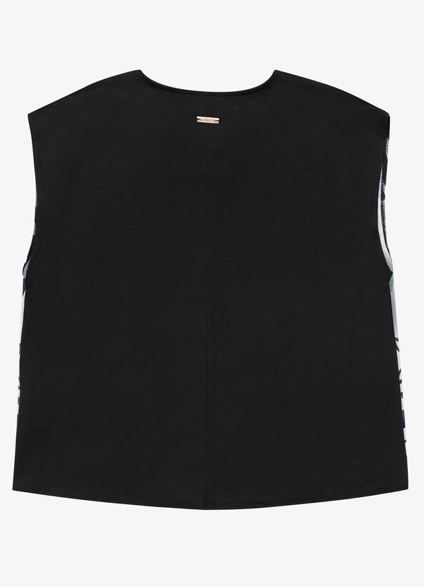 Rovitex - Regata Ampla com Estampa Preto 6