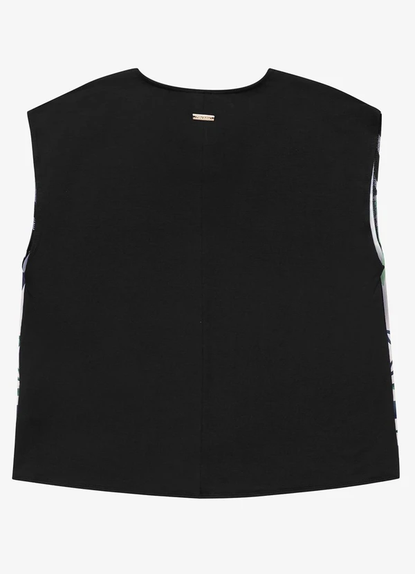 Rovitex - Regata Ampla com Estampa Preto 6