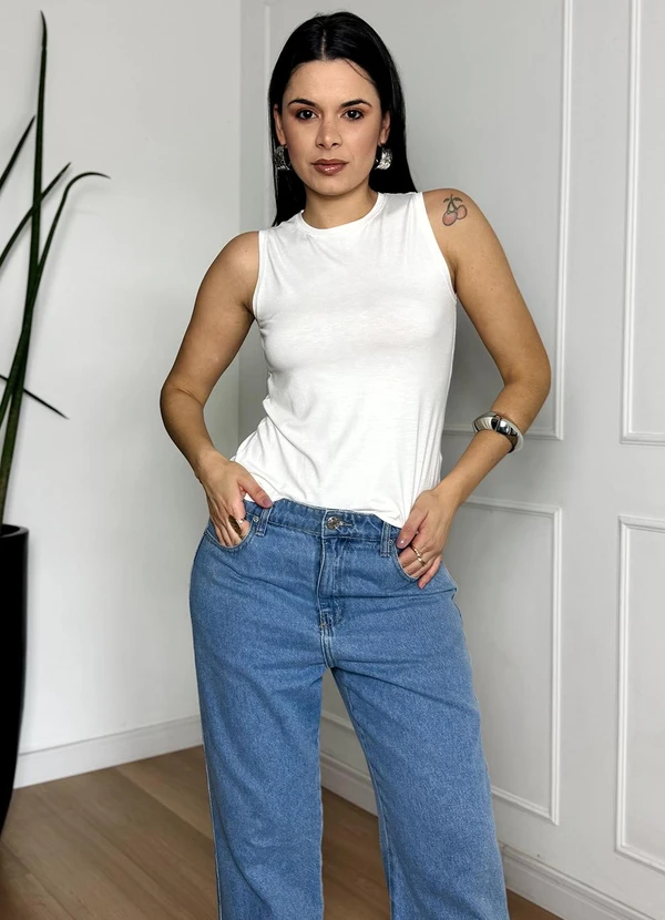 Doce Tom - Regata Básica em Malha Off 5