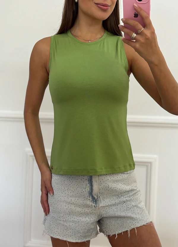 Doce Tom - Regata Básica em Malha Verde 6