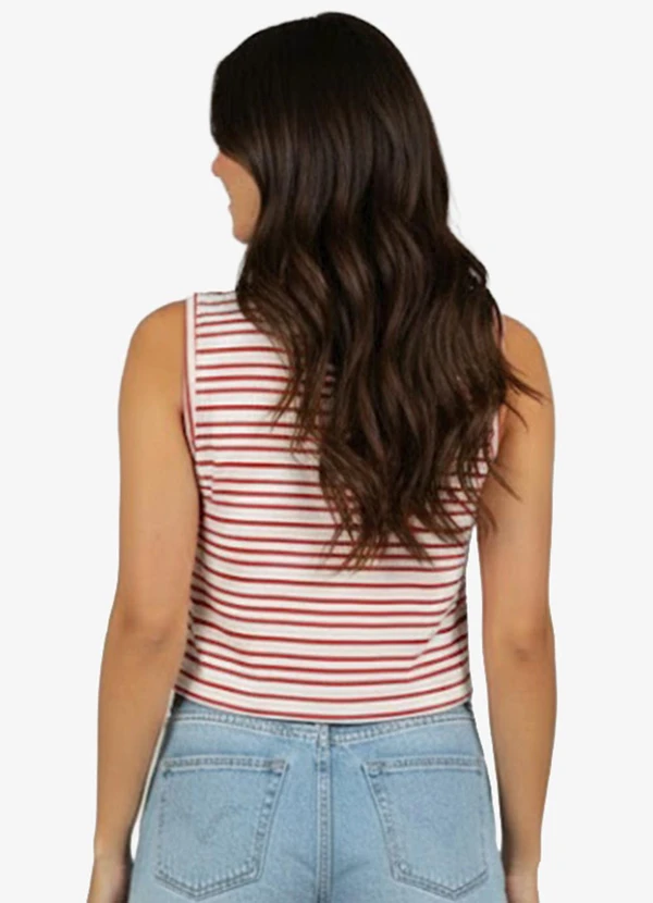 Infinita Cor - Regata Feminina Estampada Vermelho 2