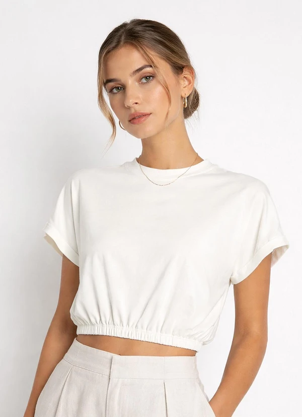 Infinita Cor - Regata Feminina Molecotton Viscose Light Bege