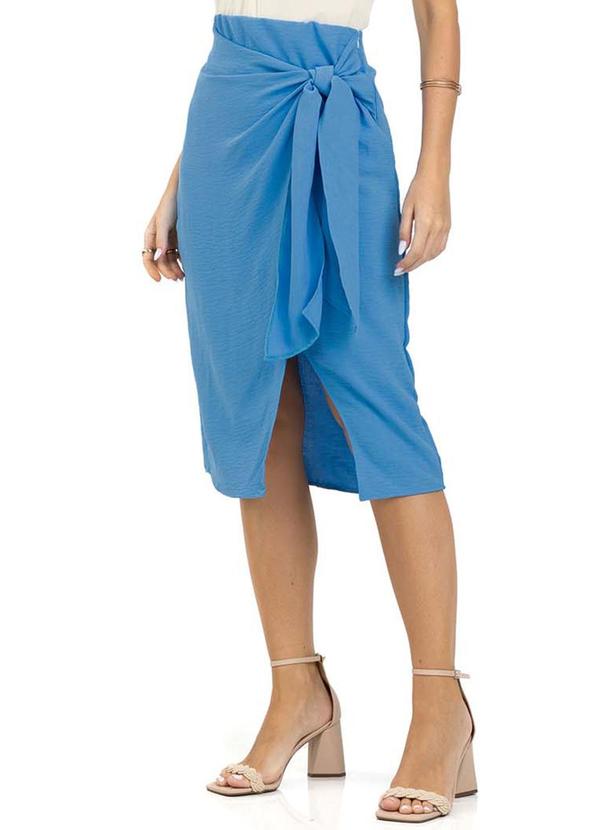 Endless - Saia Crepe Feminina Azul