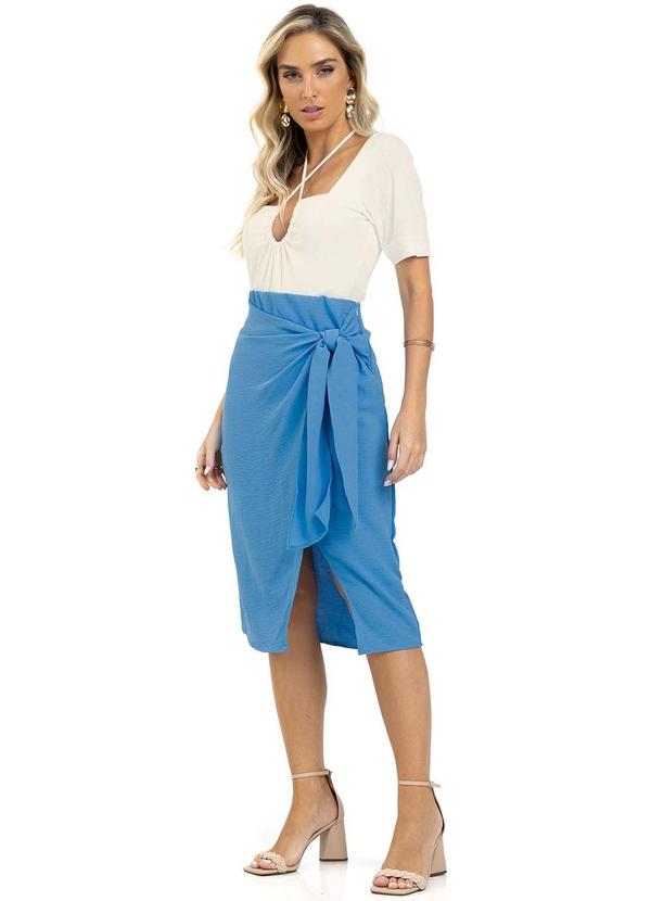 Endless - Saia Crepe Feminina Azul 3