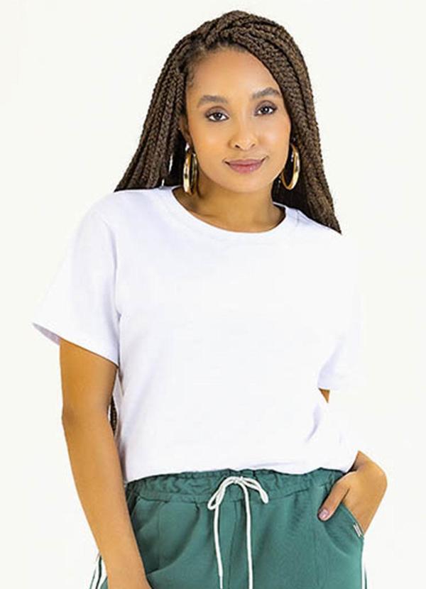 Soft Bonni - T-Shirt Adulto em Meia Malha Branco