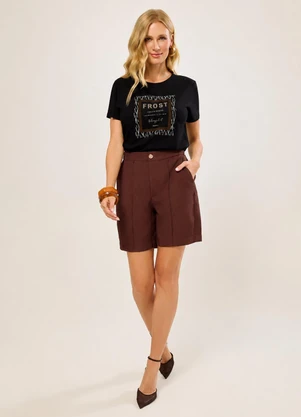 Naguchi - T-Shirt Animal Print Preto - NAGUCHI
