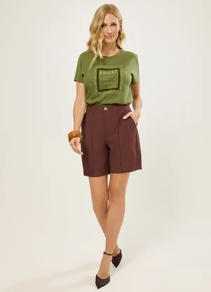 Naguchi - T-Shirt Animal Print Verde Cacto - NAGUCHI