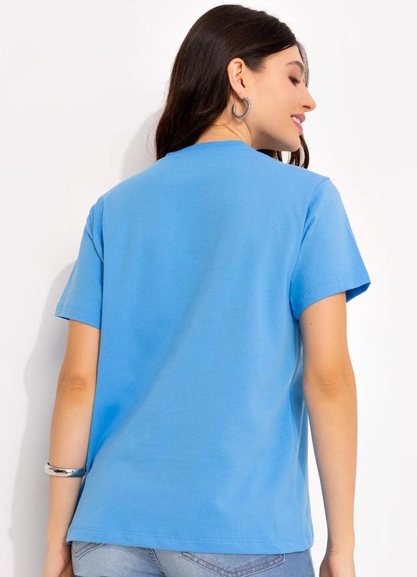 Disney - T-Shirt Azul Claro em Malha de Algodão Penteado 2