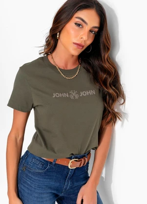 John John - T-Shirt Basic Jj Verde - JOHN JOHN