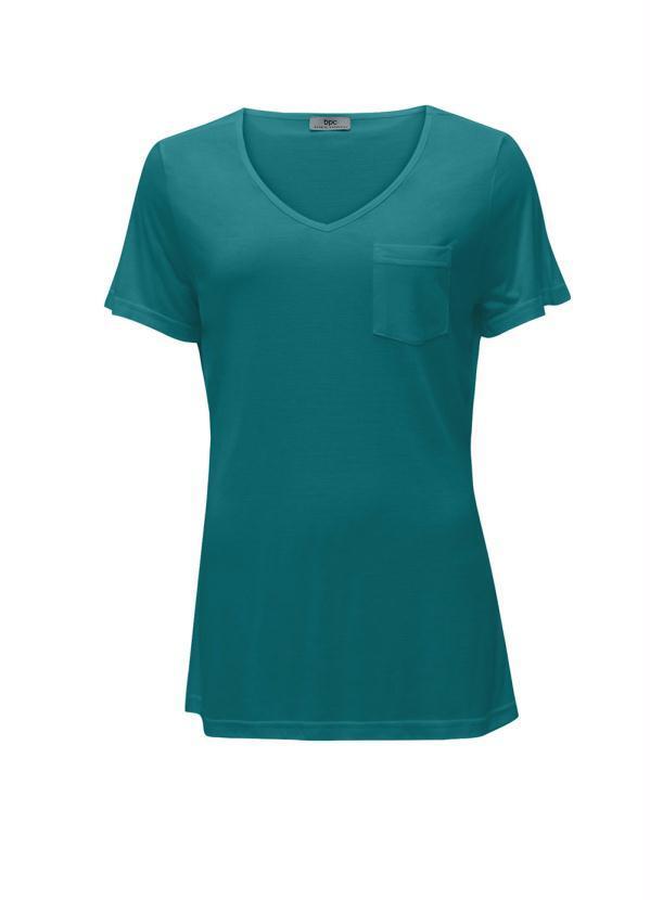 bonprix - T-Shirt Básica Azul Pétroleo 3