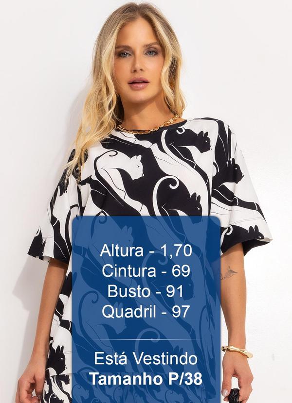 Farm - T-Shirt Básica Panteras Preto 5