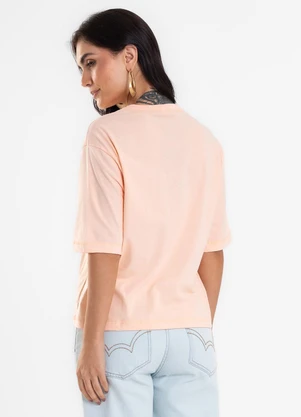 Rovitex - T Shirt Box Feminina Meia Malha Rosa - ROVITEX