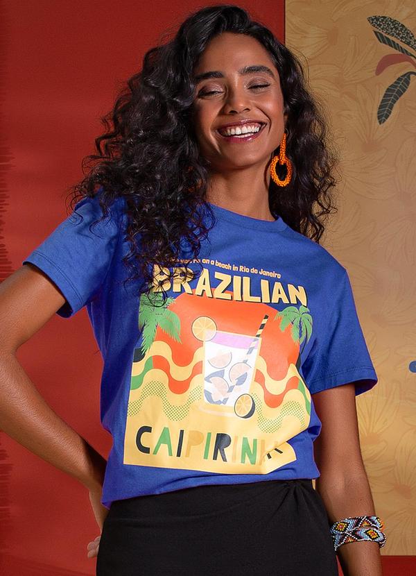 Use Modo - T Shirt Caipirinha Azul