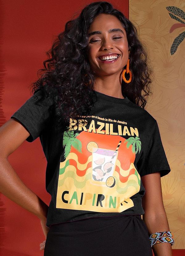Use Modo - T Shirt Caipirinha Preto