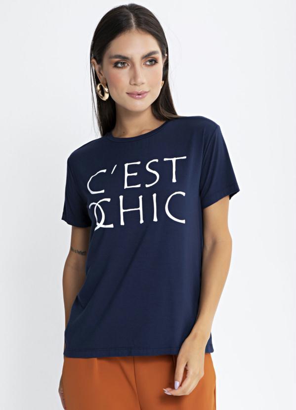 Preview - T-Shirt Cést Chic Azul