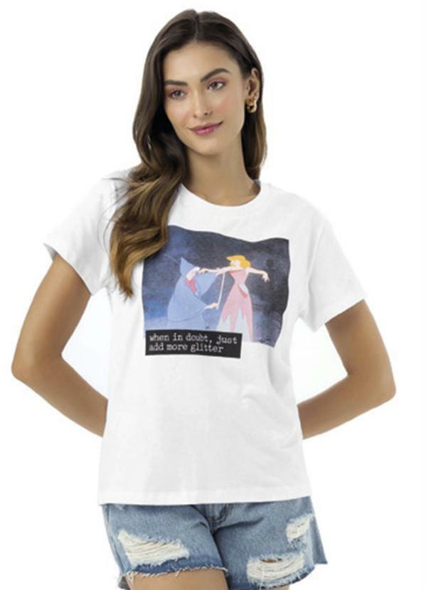 Angel - T-Shirt Cinderella Disney Branco
